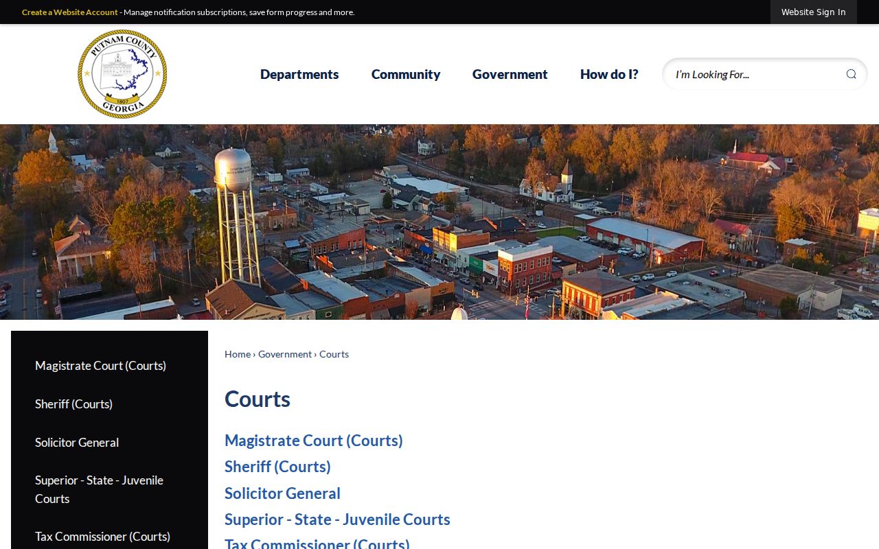 Putnam County courts directory