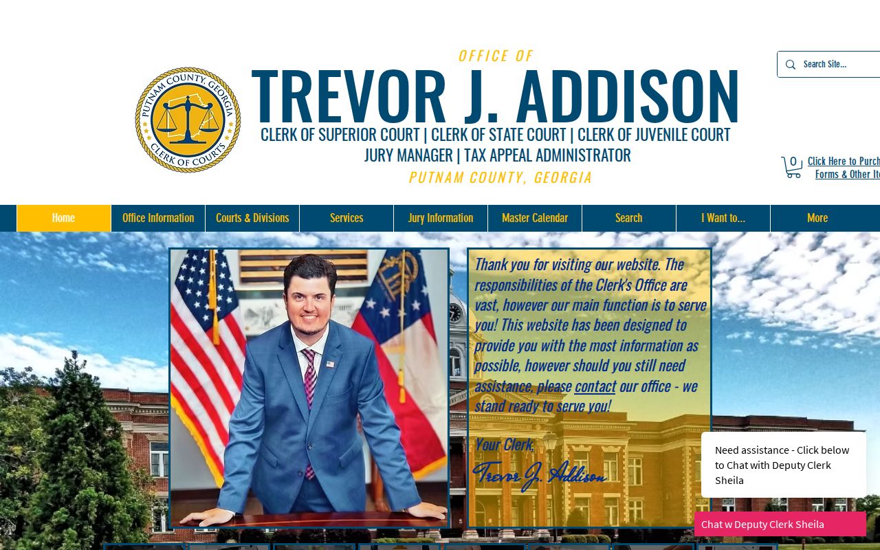 Official Putnam County Clerk of Court home page