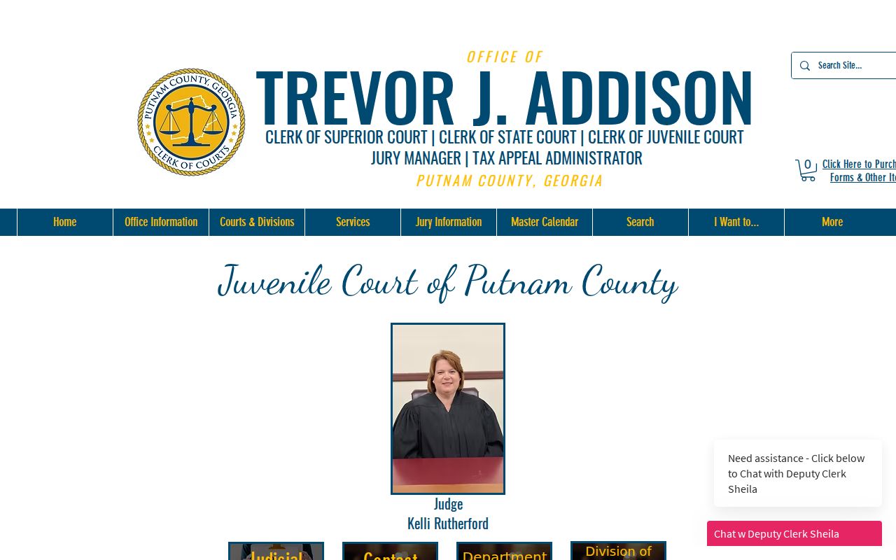Putnam County Juvenile Court calendar channel