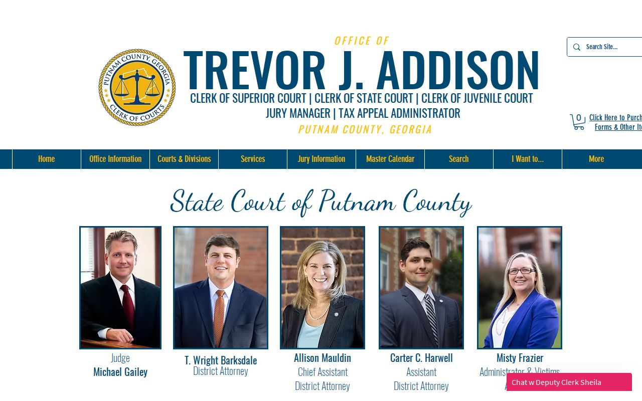 Putnam County State Court calendar channel