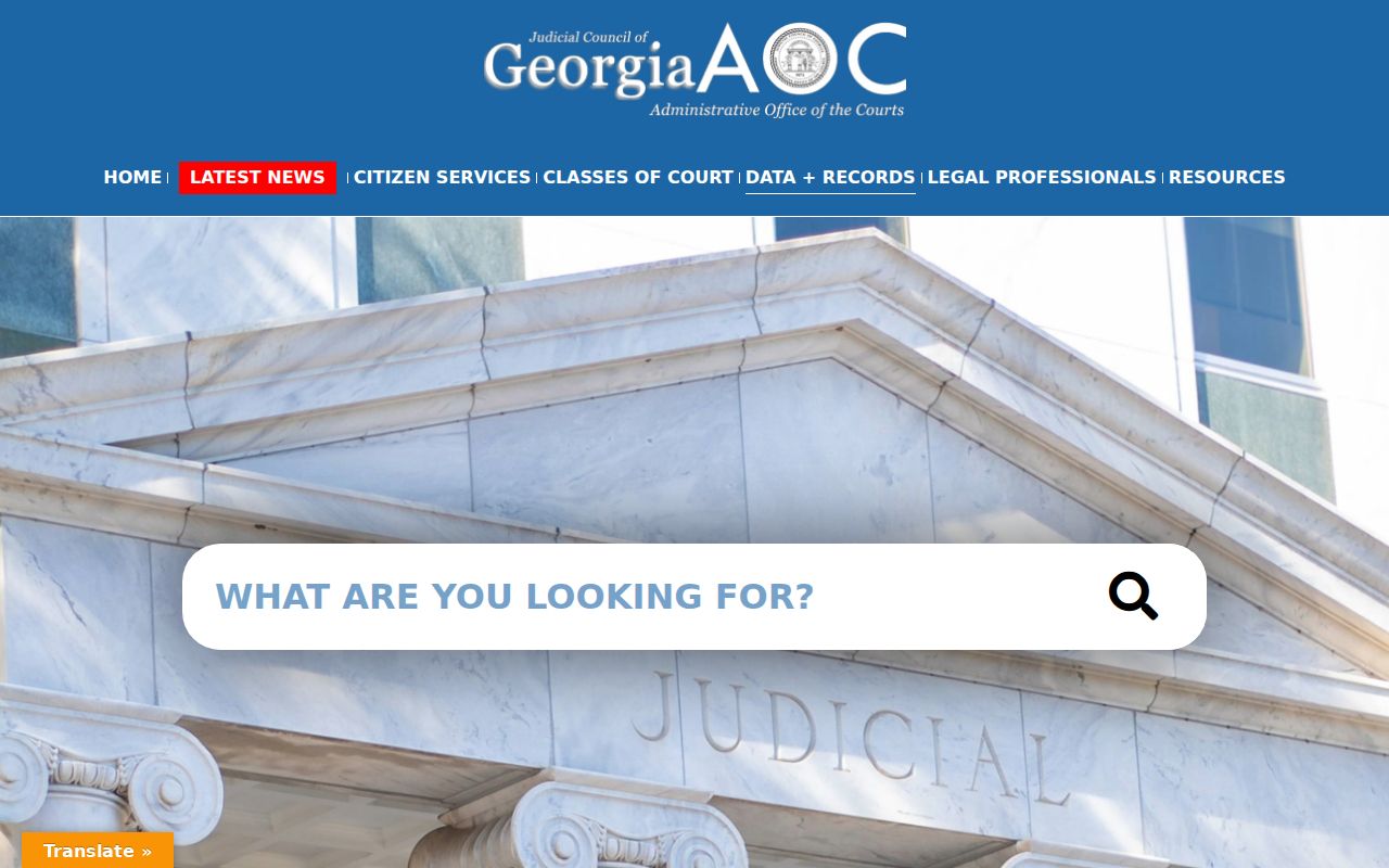 Georgia data systems for Putnam County criminal docket access